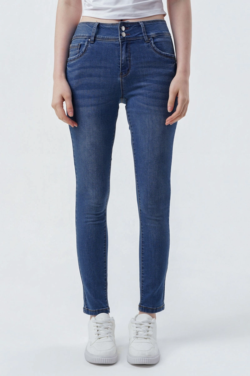 JEANS SKINNY MUJER AZUL - 1