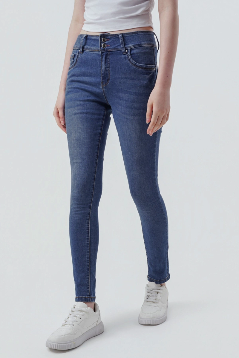 JEANS SKINNY MUJER AZUL - 2