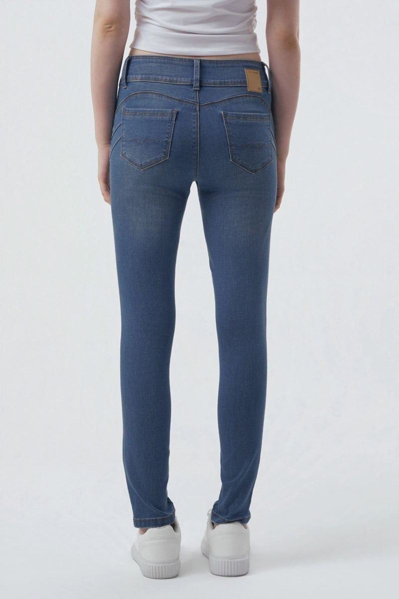 JEANS SKINNY MUJER AZUL - 3