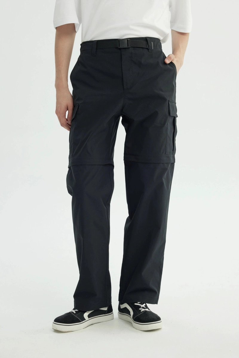 PANTALON HOMBRE AMPLIO NEGRO - 1