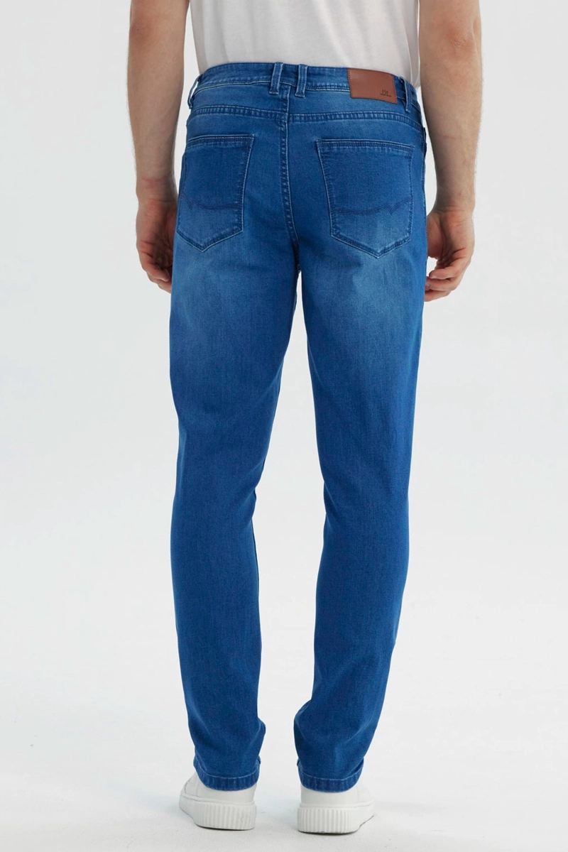 JEANS SLIM HOMBRE AZUL - 3