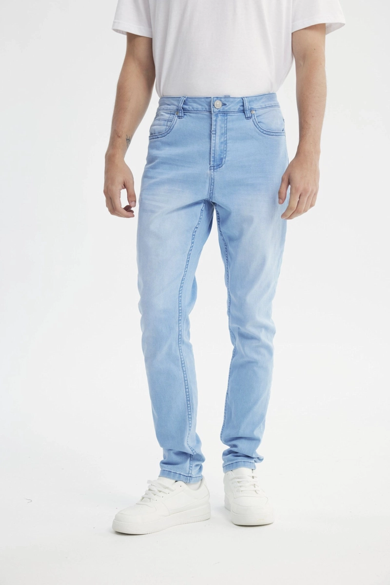 JEANS SKINNY HOMBRE AZUL CLARO - 1