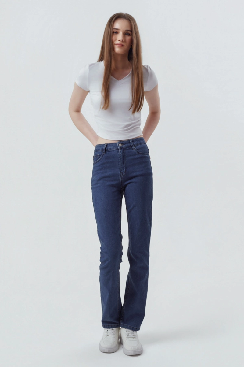 JEANS SLIM MUJER AZUL - 4