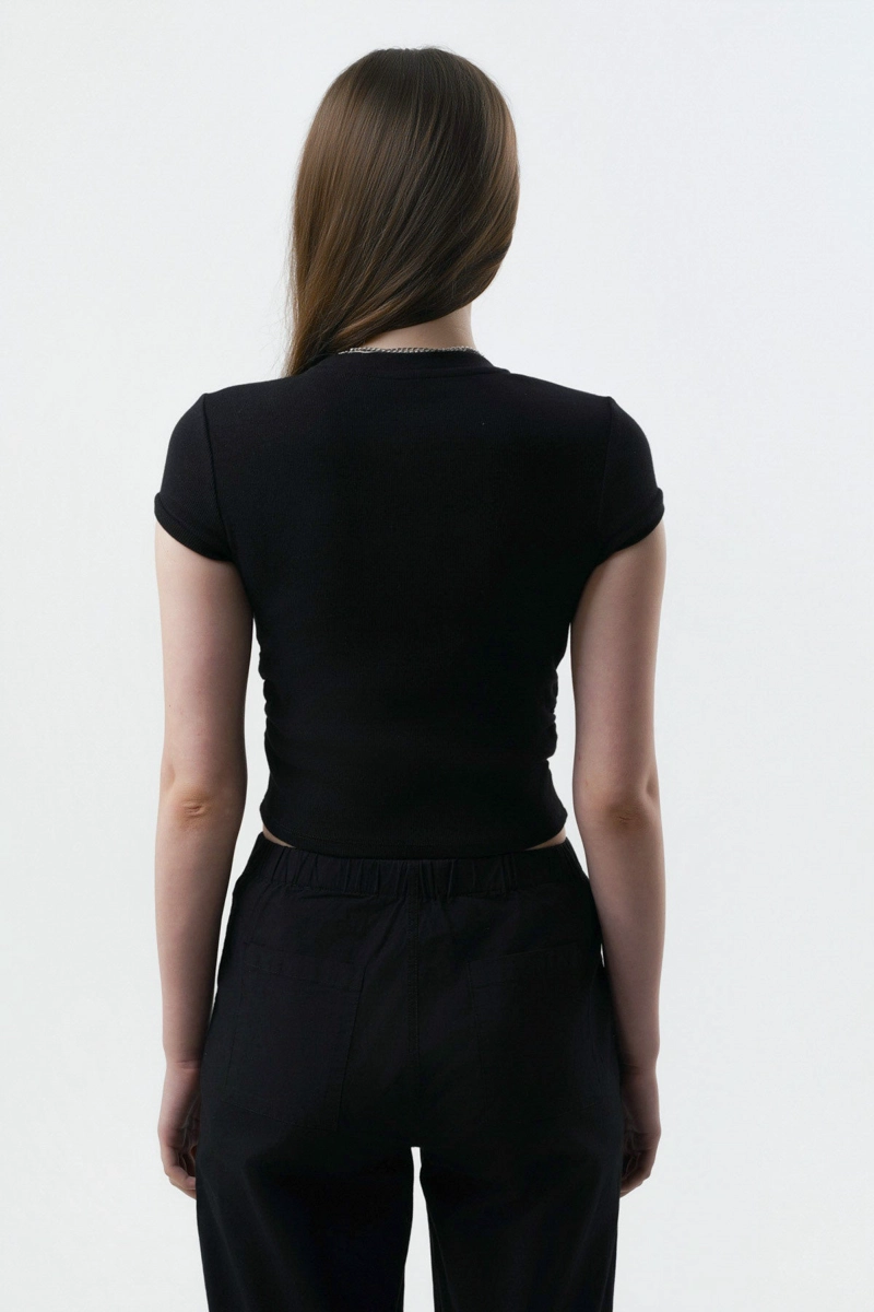 POLERA MUJER SLIM FIT NEGRO - 3