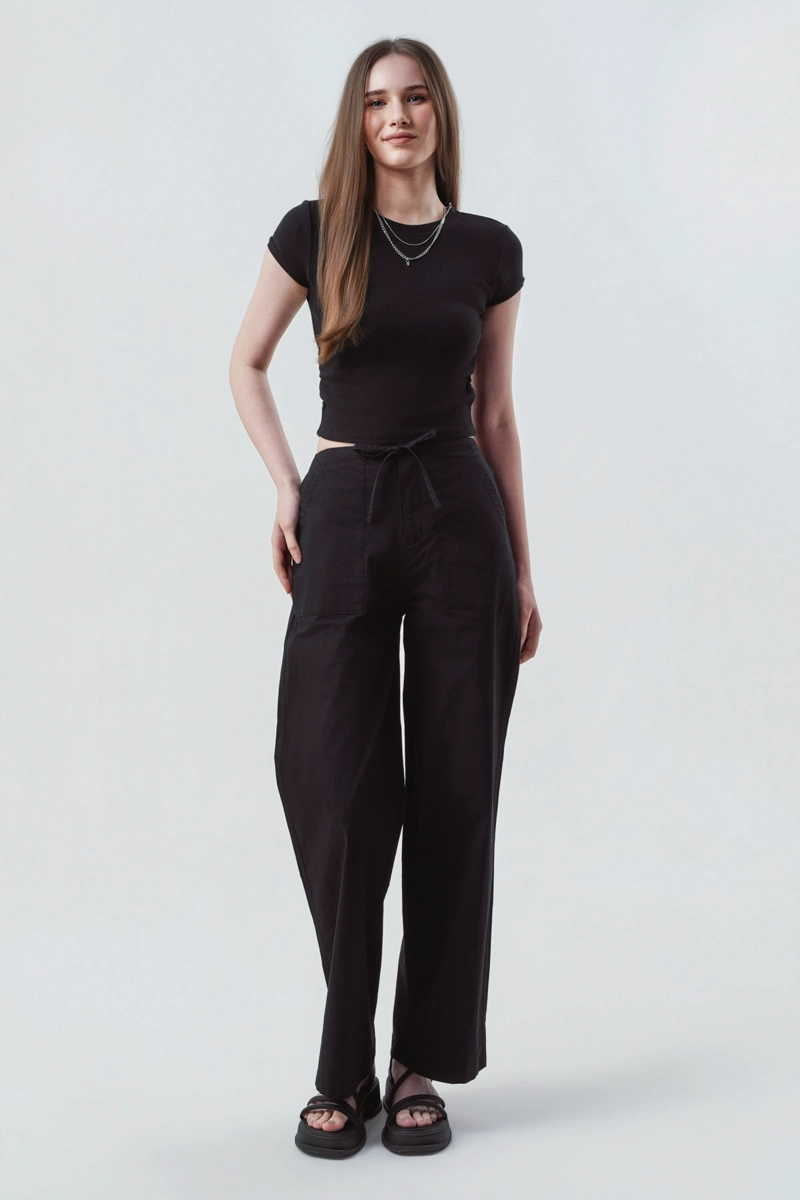 POLERA MUJER SLIM FIT NEGRO - 4