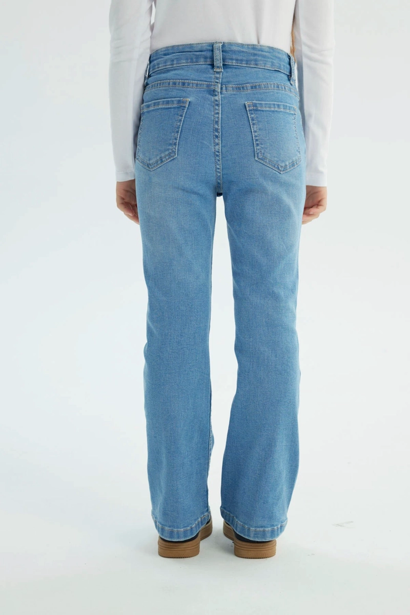 JEANS FLARE NIÑA AZUL CLARO - 3