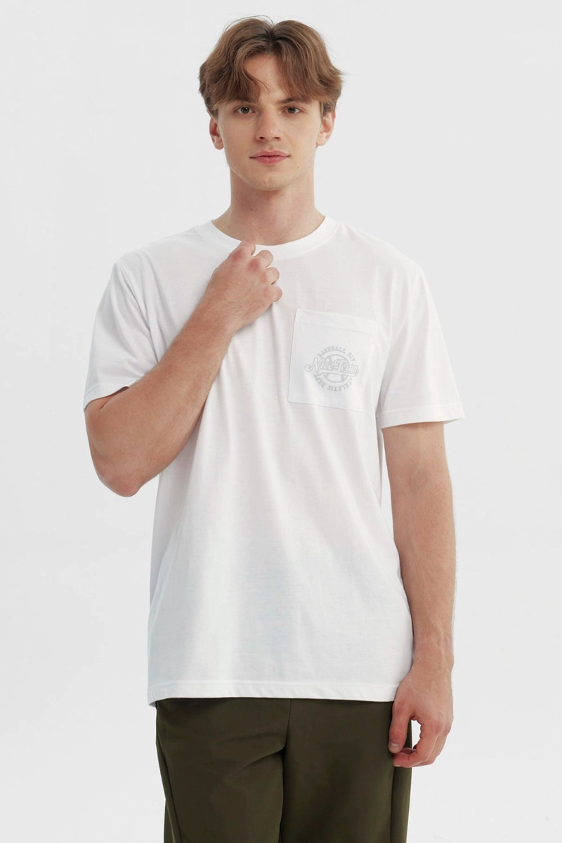 POLERA HOMBRE REGULAR BLANCO - 1