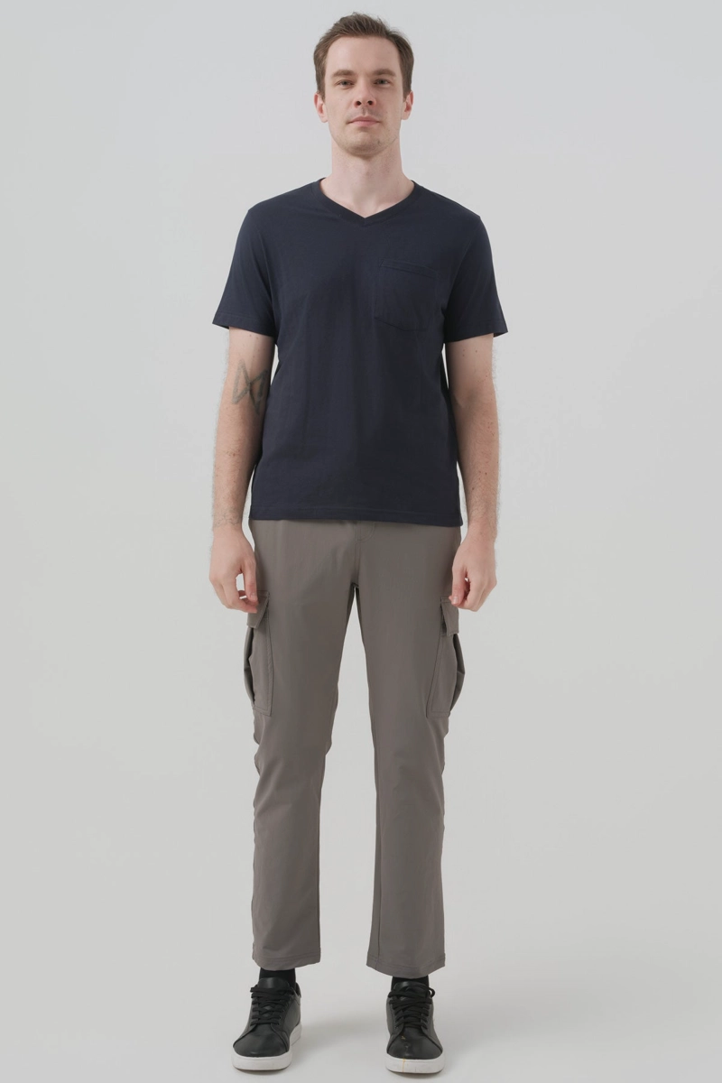 POLERA REGULAR HOMBRE AZUL MARINO - 4