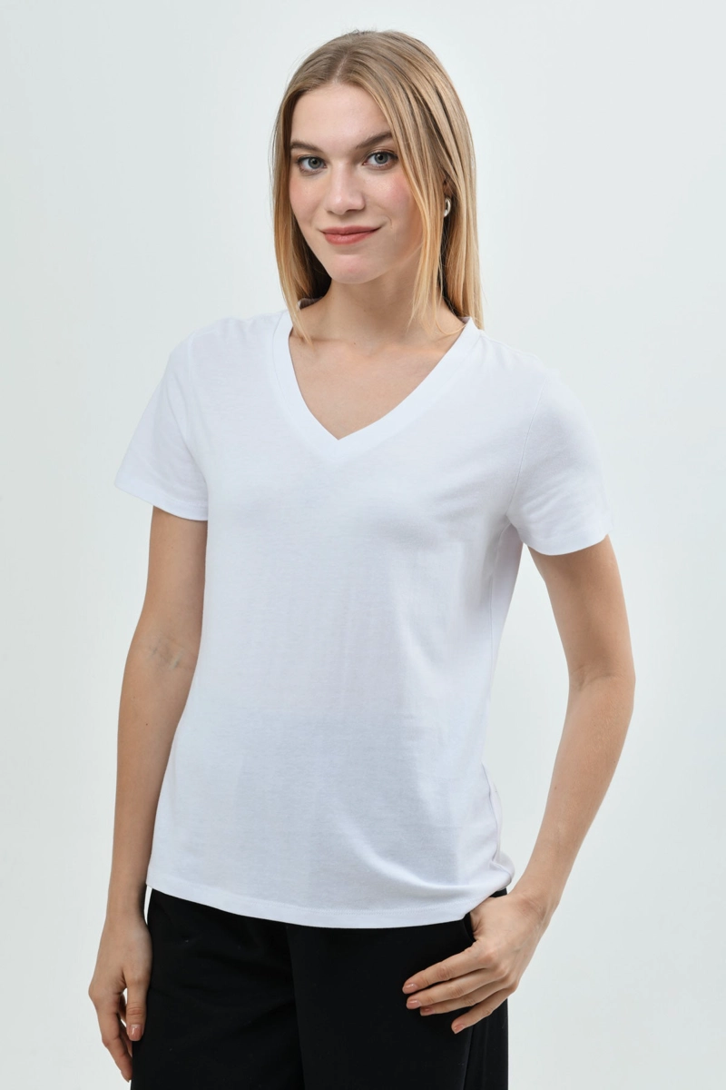 POLERA MUJER REGULAR BLANCO - 1