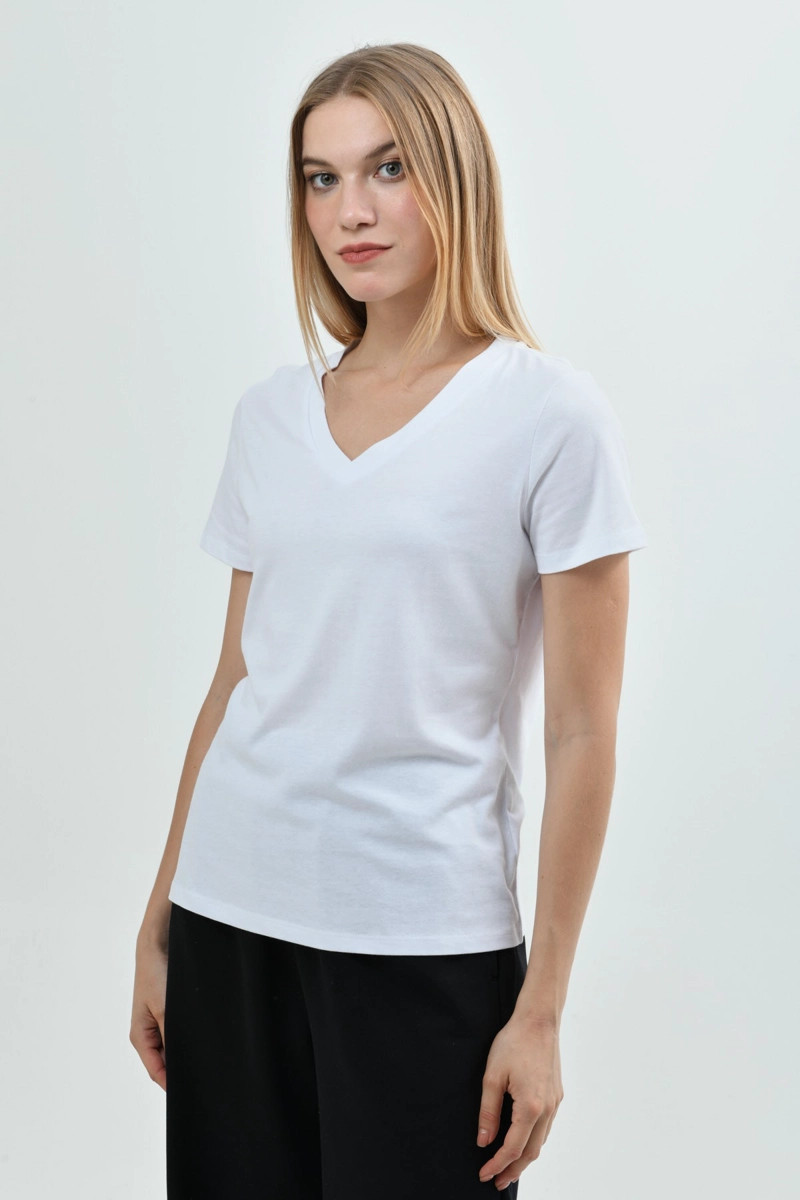 POLERA MUJER REGULAR BLANCO - 2