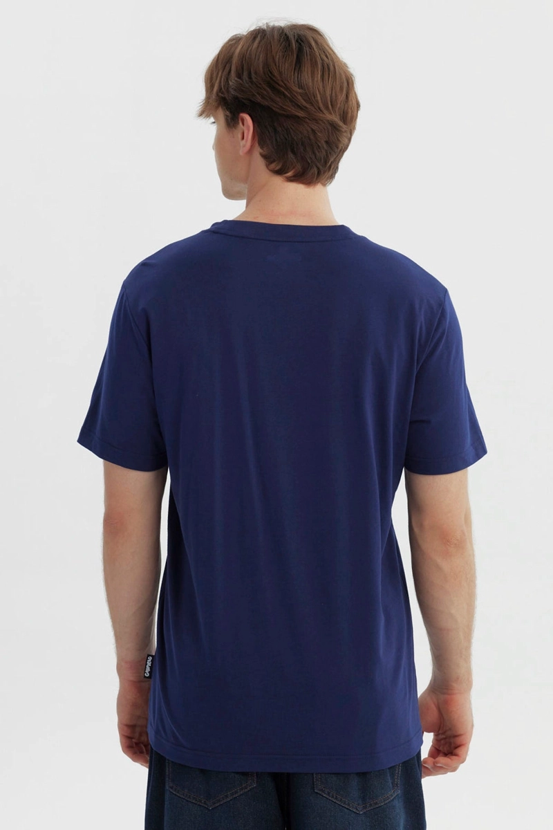 POLERA HOMBRE GARFIELD AZUL MARINO - 3