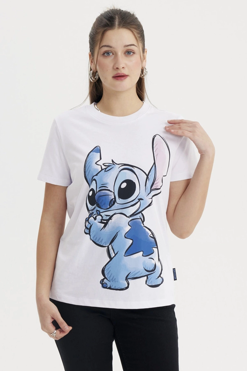 POLERA MUJER SLIM FIT BLANCO - 1