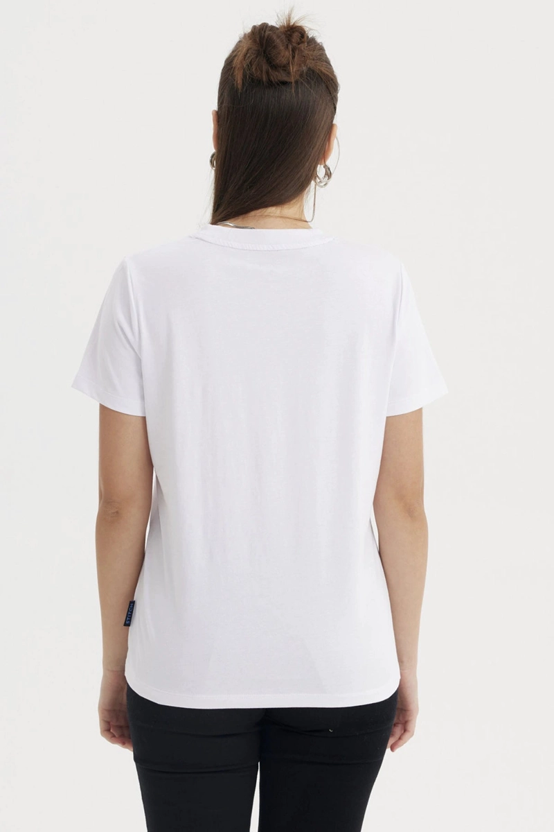 POLERA MUJER SLIM FIT BLANCO - 3
