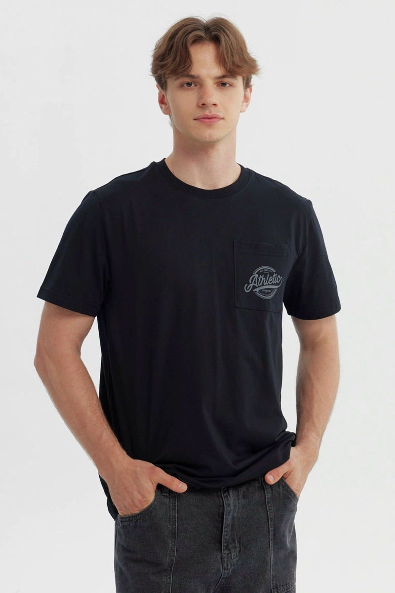 POLERA HOMBRE REGULAR NEGRO - 1