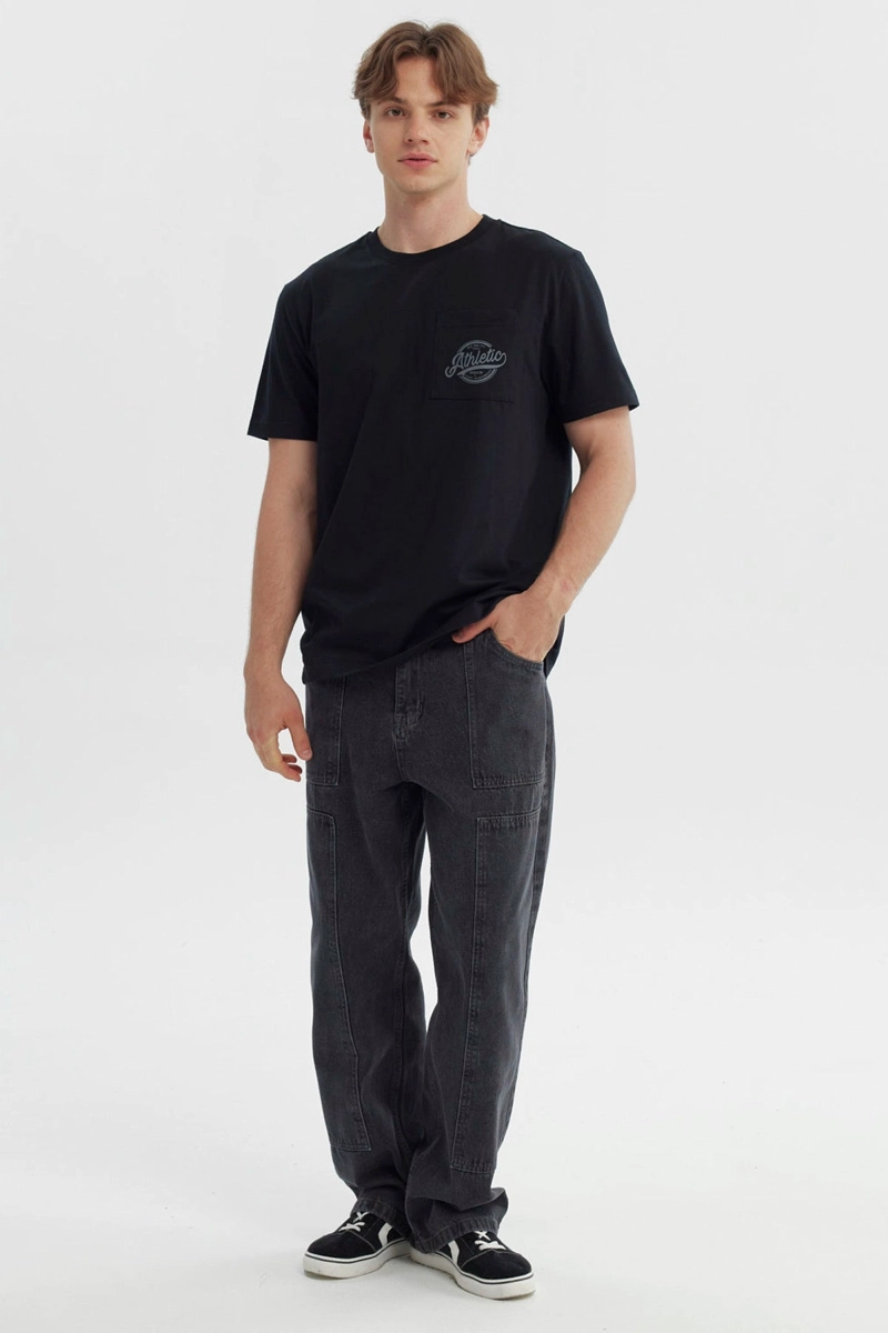 POLERA HOMBRE REGULAR NEGRO - 4