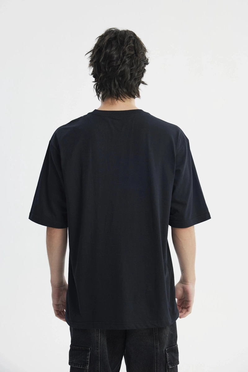 POLERA HOMBRE OVERSIZE NEGRO - 3