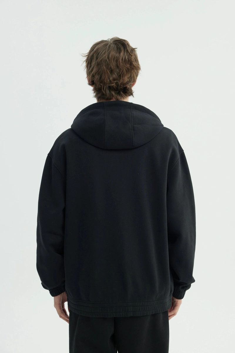 POLERON HOMBRE OVERSIZE NEGRO - 3