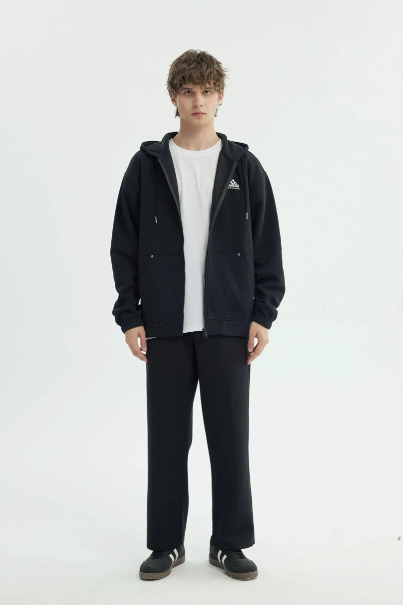 POLERON HOMBRE OVERSIZE NEGRO - 4
