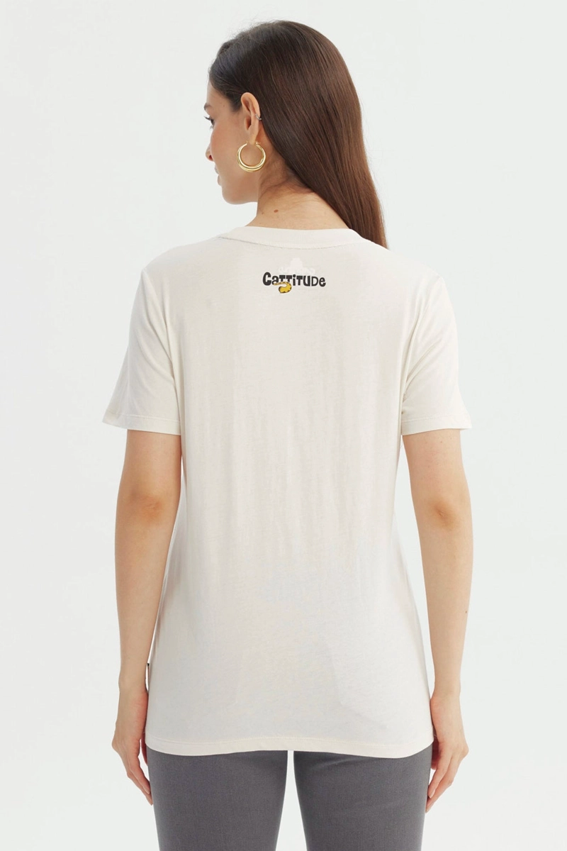 POLERA MUJER GARFIELD AMARILLO - 3