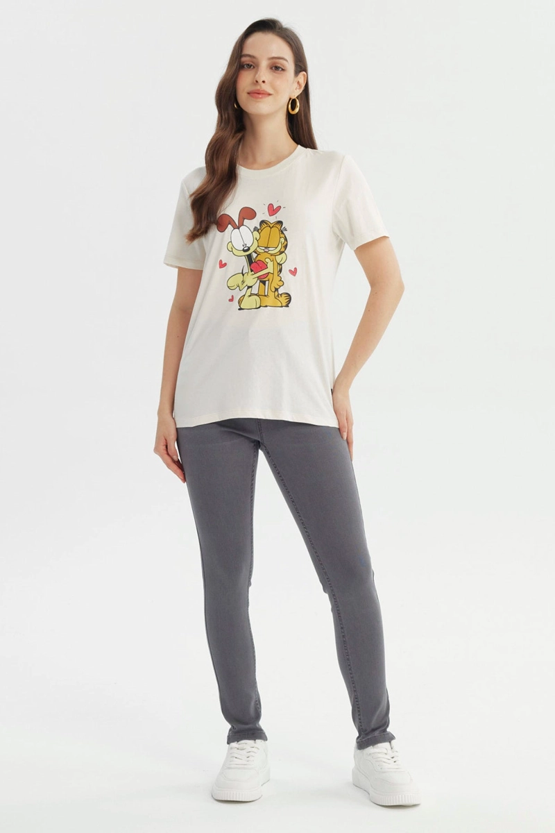 POLERA MUJER GARFIELD AMARILLO - 4