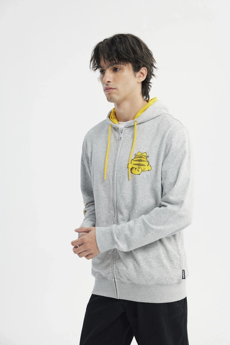 POLERON REGULAR HOMBRE GRIS MELANGE - 2