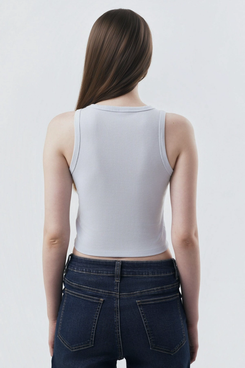 POLERA SLIM MUJER CELESTE CLARO - 3