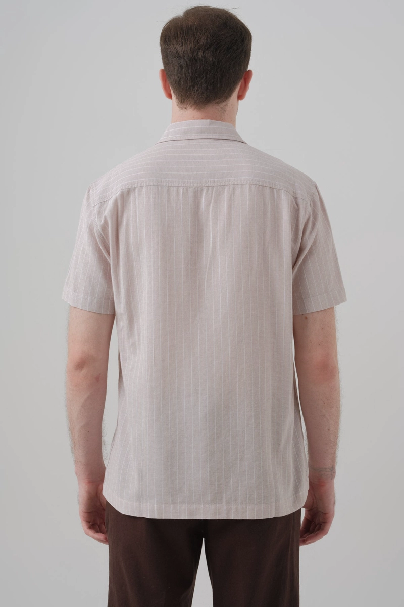 CAMISA REGULAR HOMBRE BEIGE - 3