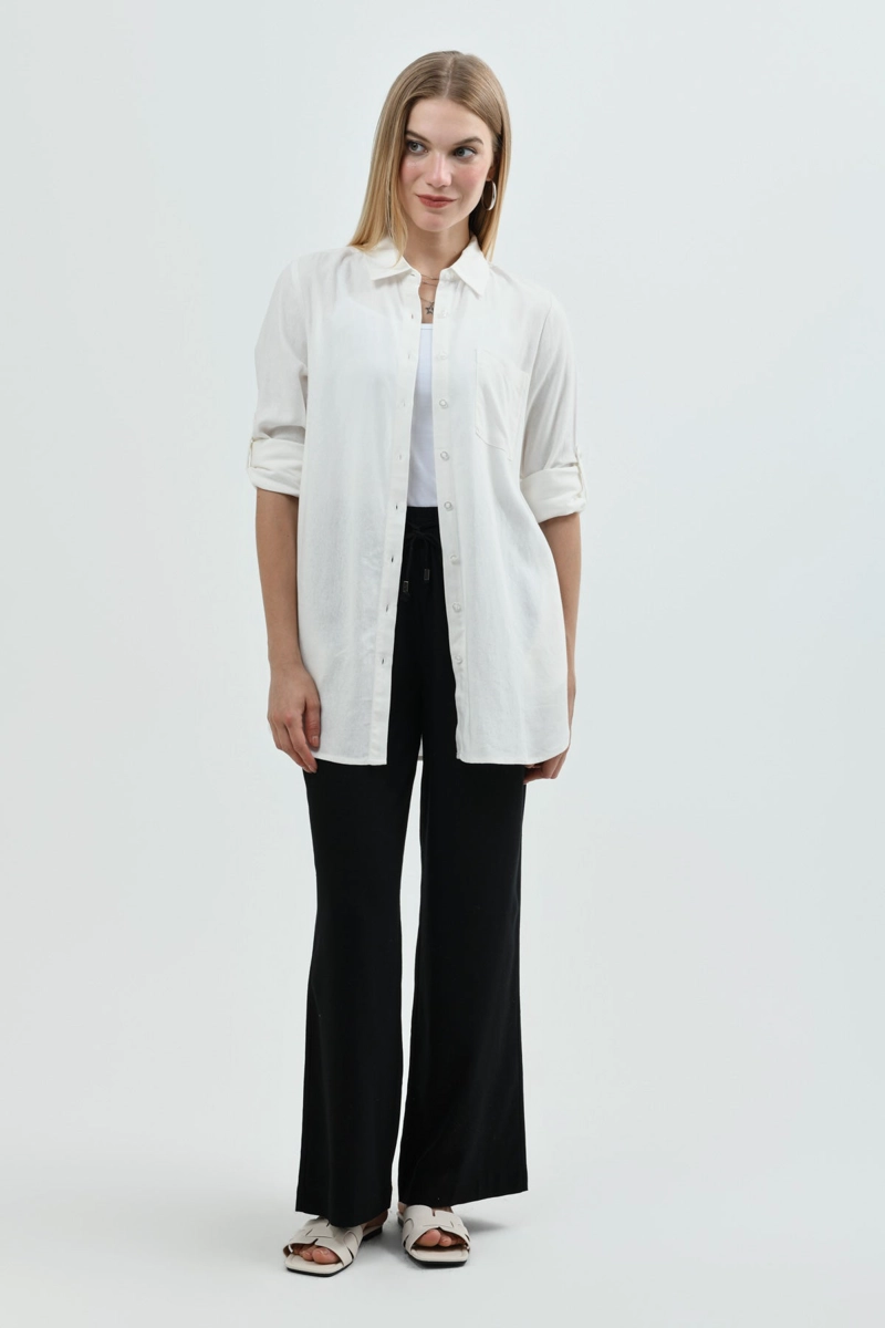 BLUSA LOOSE MUJER CRUDO - 4