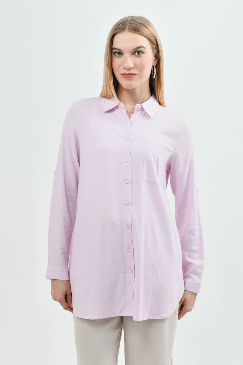 BLUSA LOOSE MUJER ROSADO - 1