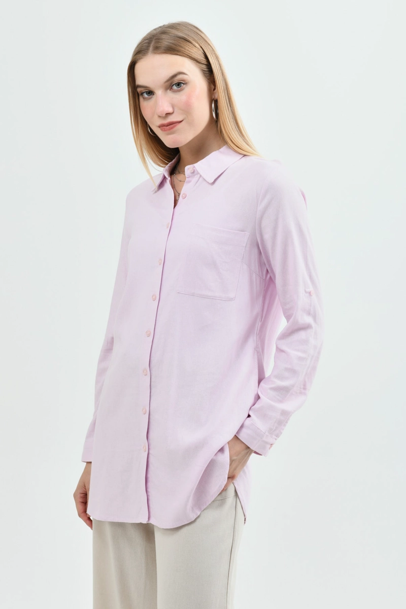 BLUSA LOOSE MUJER ROSADO - 2