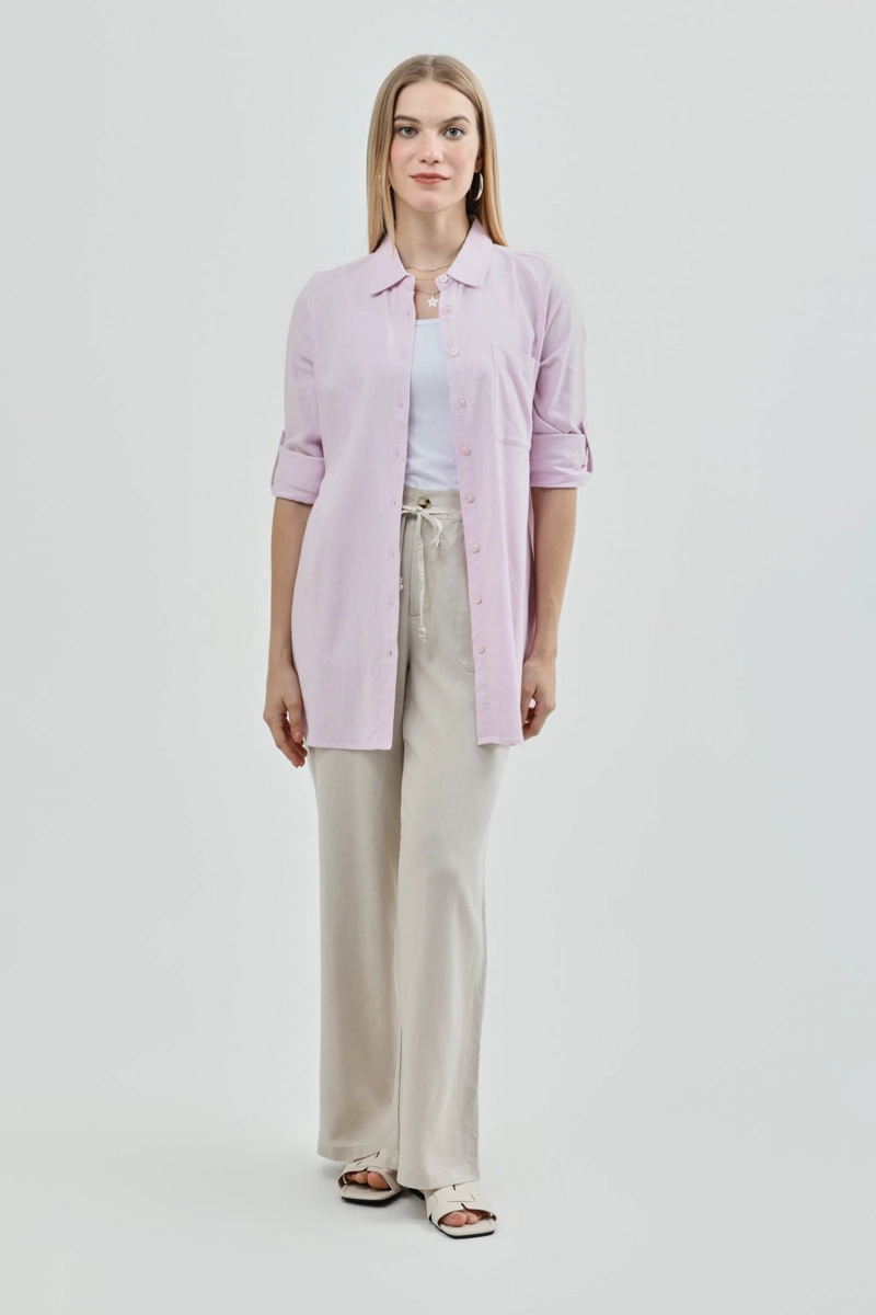 BLUSA LOOSE MUJER ROSADO - 4