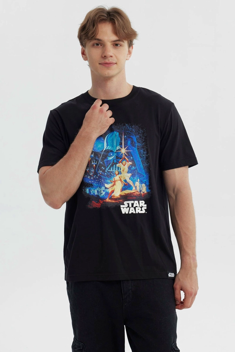 POLERA HOMBRE STAR WARS NEGRO - 1