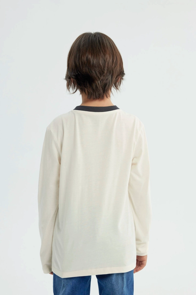 POLERA NIÑO SLIM CRUDO - 3