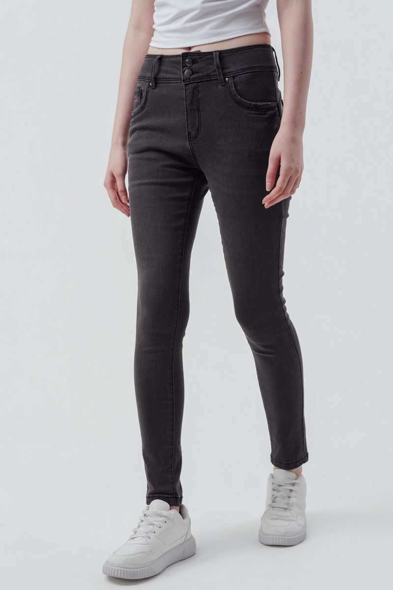 JEANS MUJER SKINNY NEGRO - 2