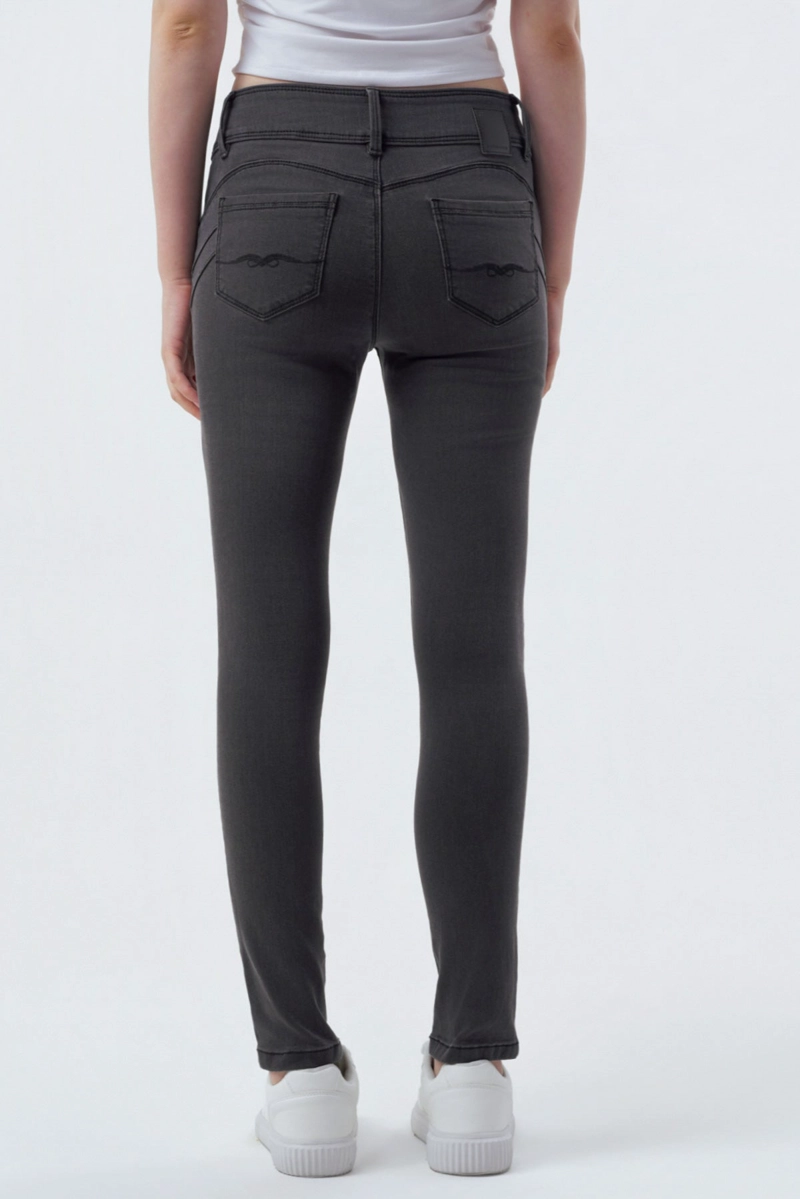 JEANS MUJER SKINNY NEGRO - 3