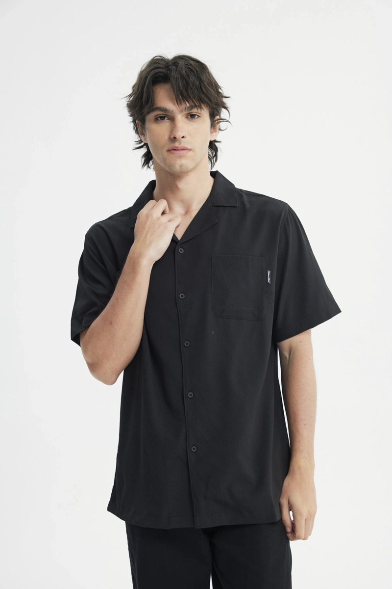 CAMISA HOMBRE REGULAR NEGRO - 1