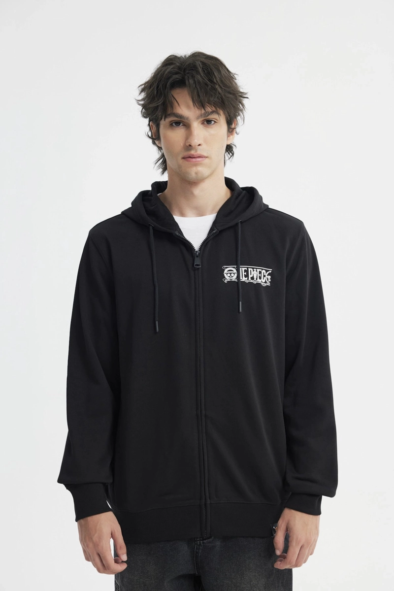 POLERON HOMBRE REGULAR ONE PIECE NEGRO - 1