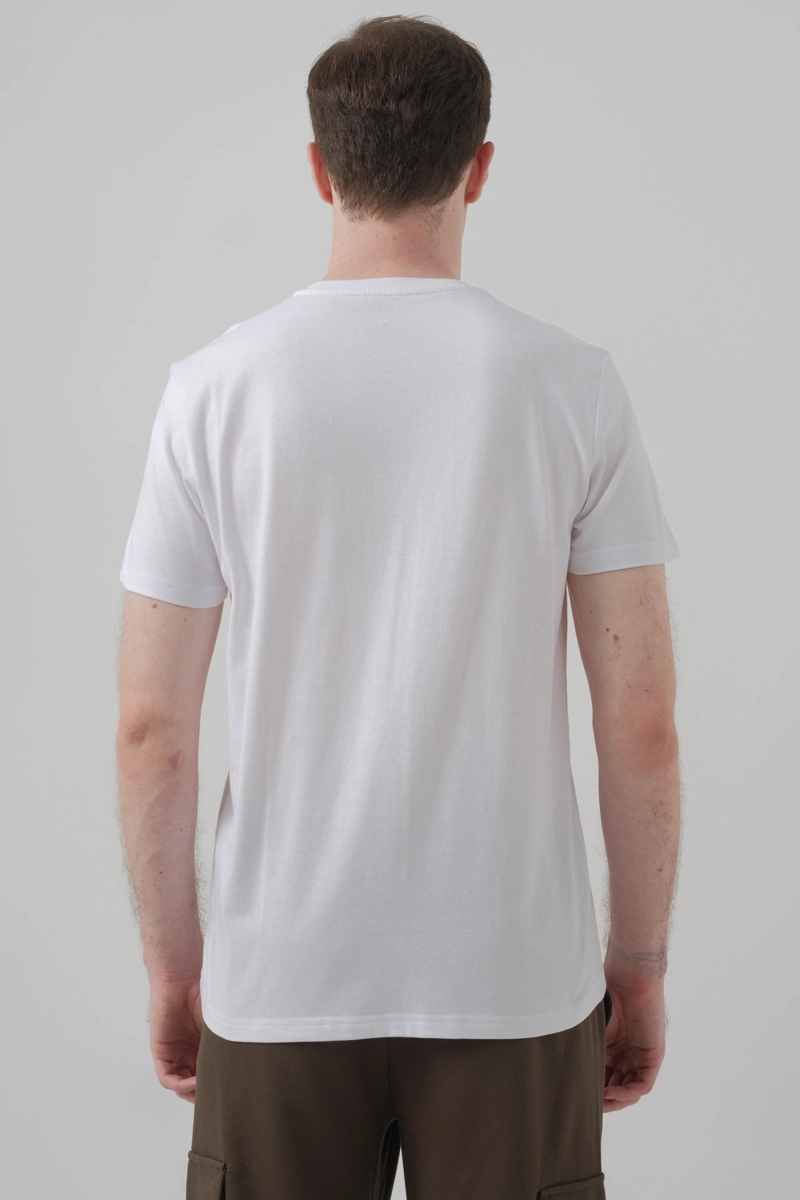 POLERA HOMBRE REGULAR BLANCO - 3
