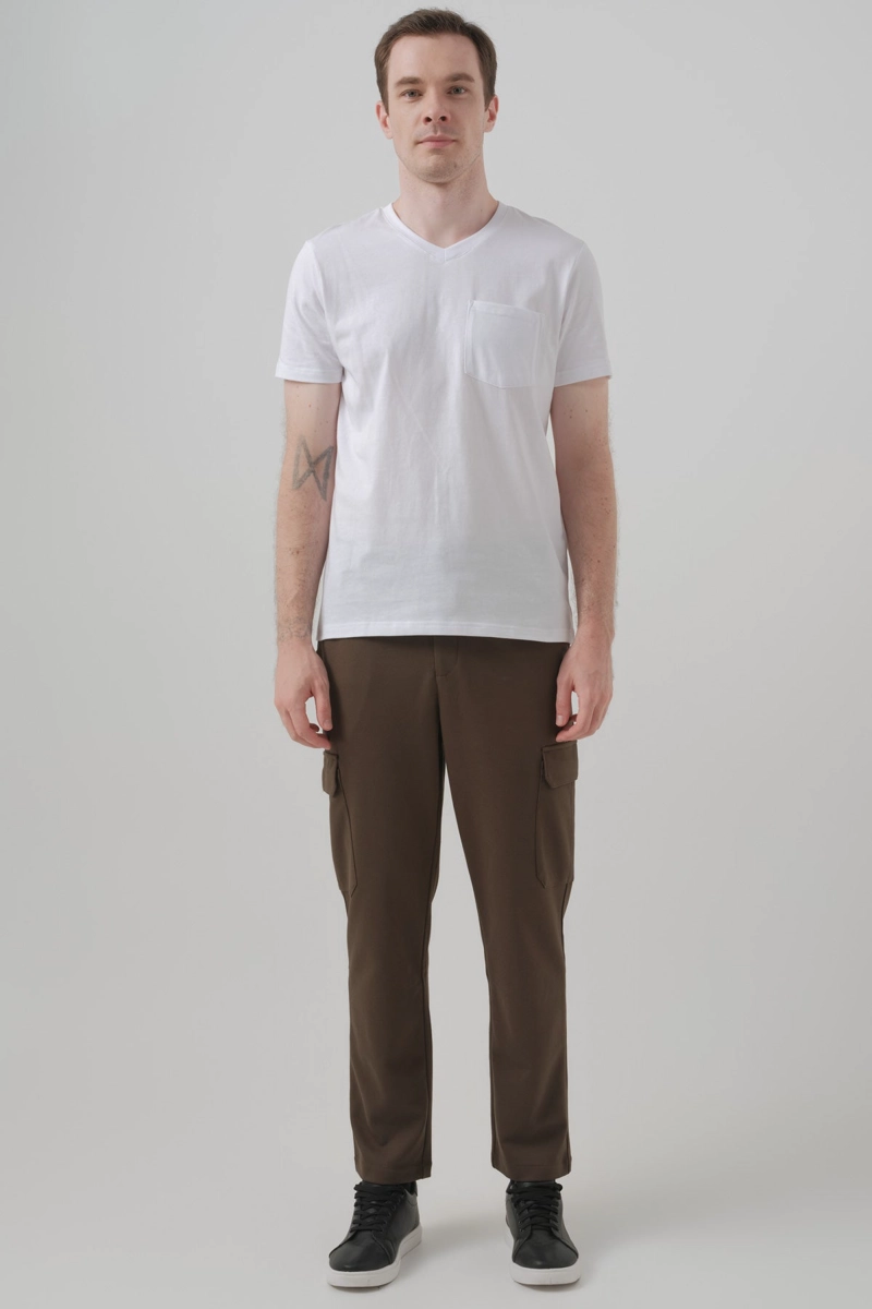 POLERA HOMBRE REGULAR BLANCO - 4