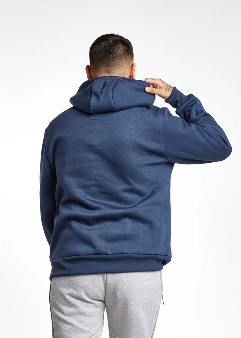 POLERON HOODIE SMOOTH AZUL MARINO GANGSTER - 2