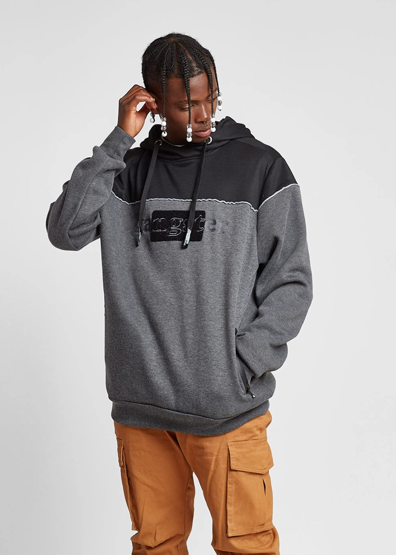 POLERON HOODIE PLUSH GRAFITO GANGSTER - 1