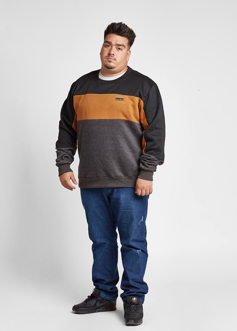 PLUS POLERON CREW CHEST NEGRO GANGSTER - 4