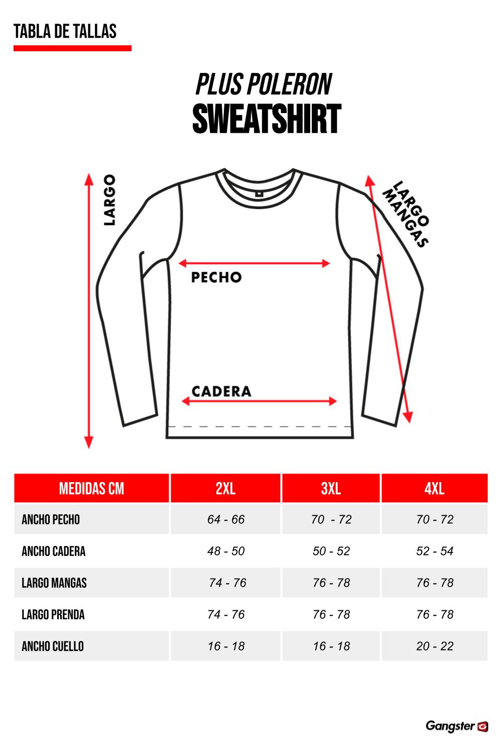 PLUS POLERON CREW CHEST NEGRO GANGSTER - 5