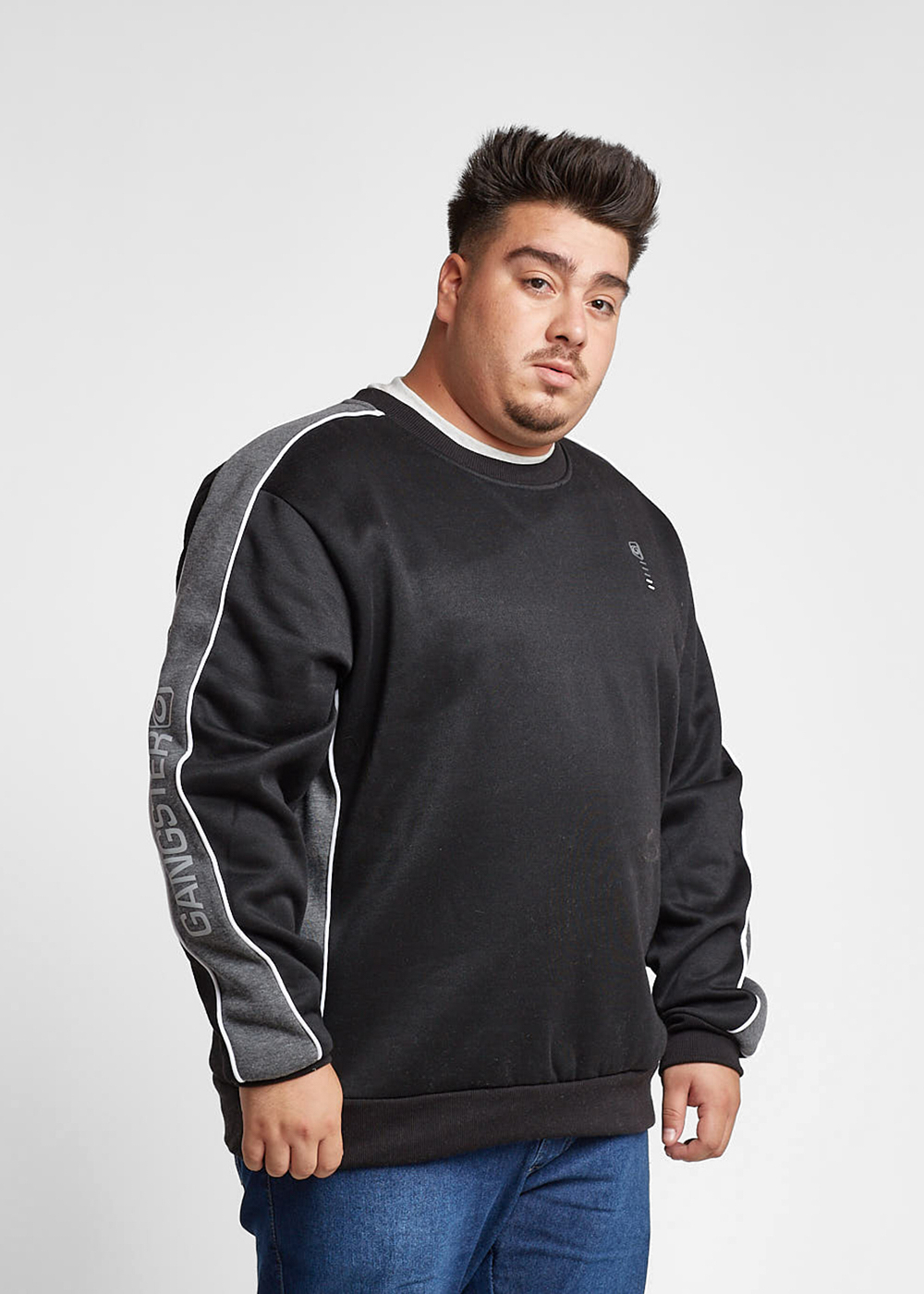 PLUS POLERON CREW SIDE NEGRO GANGSTER - 1