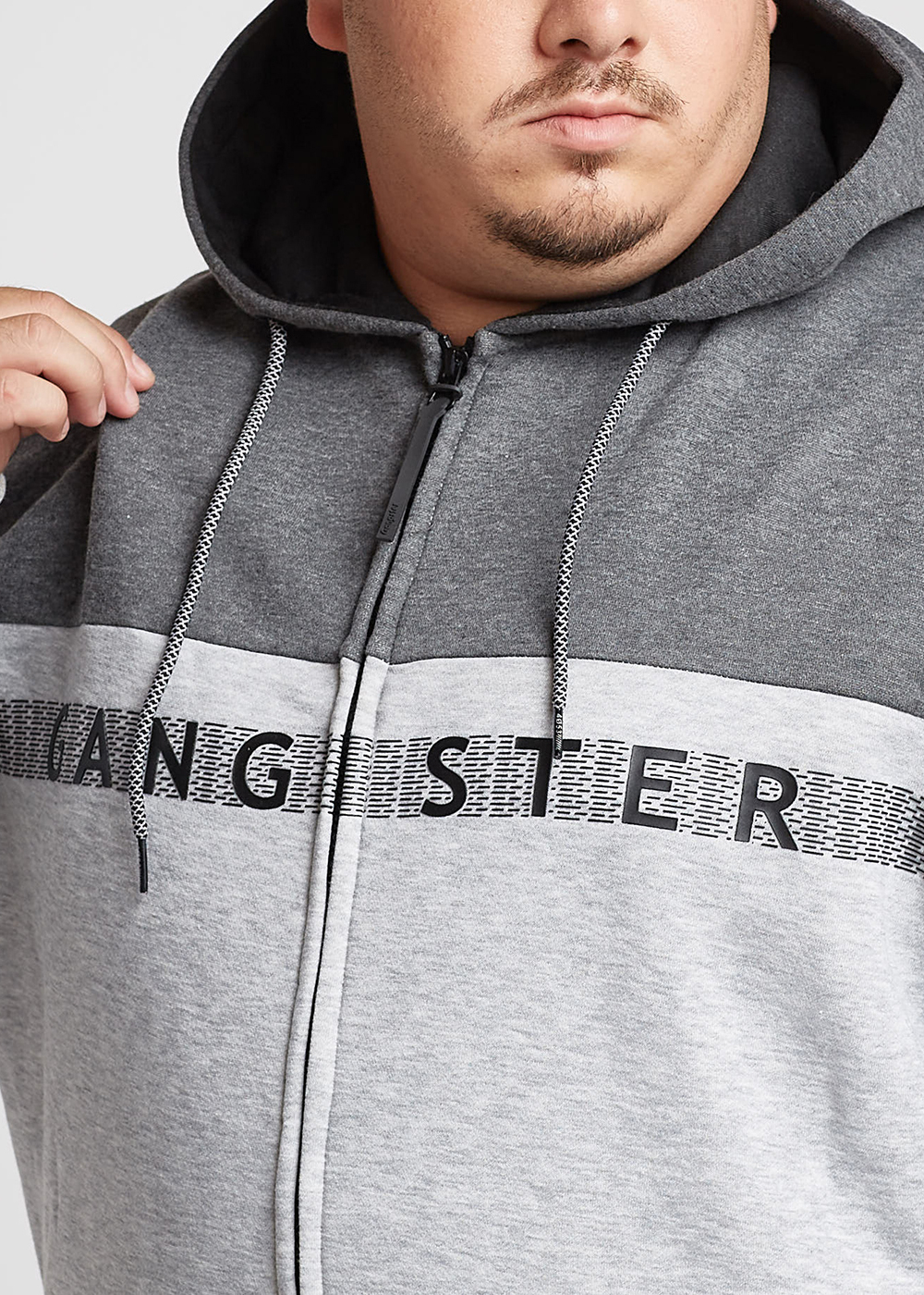 PLUS POLERON FULL ZIPPER FLEECE RUBBER GRIS GANGSTER - 3