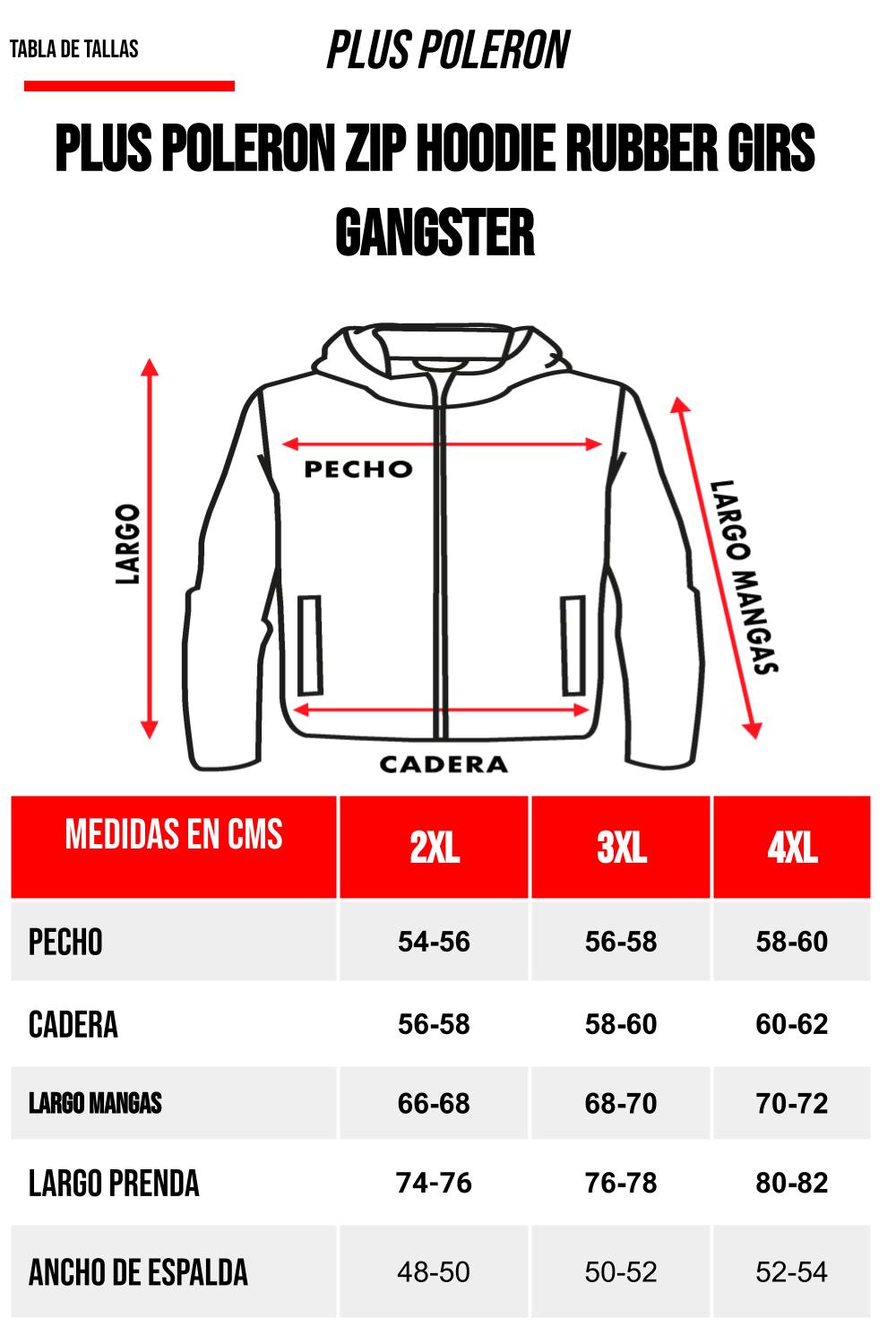 PLUS POLERON FULL ZIPPER FLEECE RUBBER GRIS GANGSTER - 5