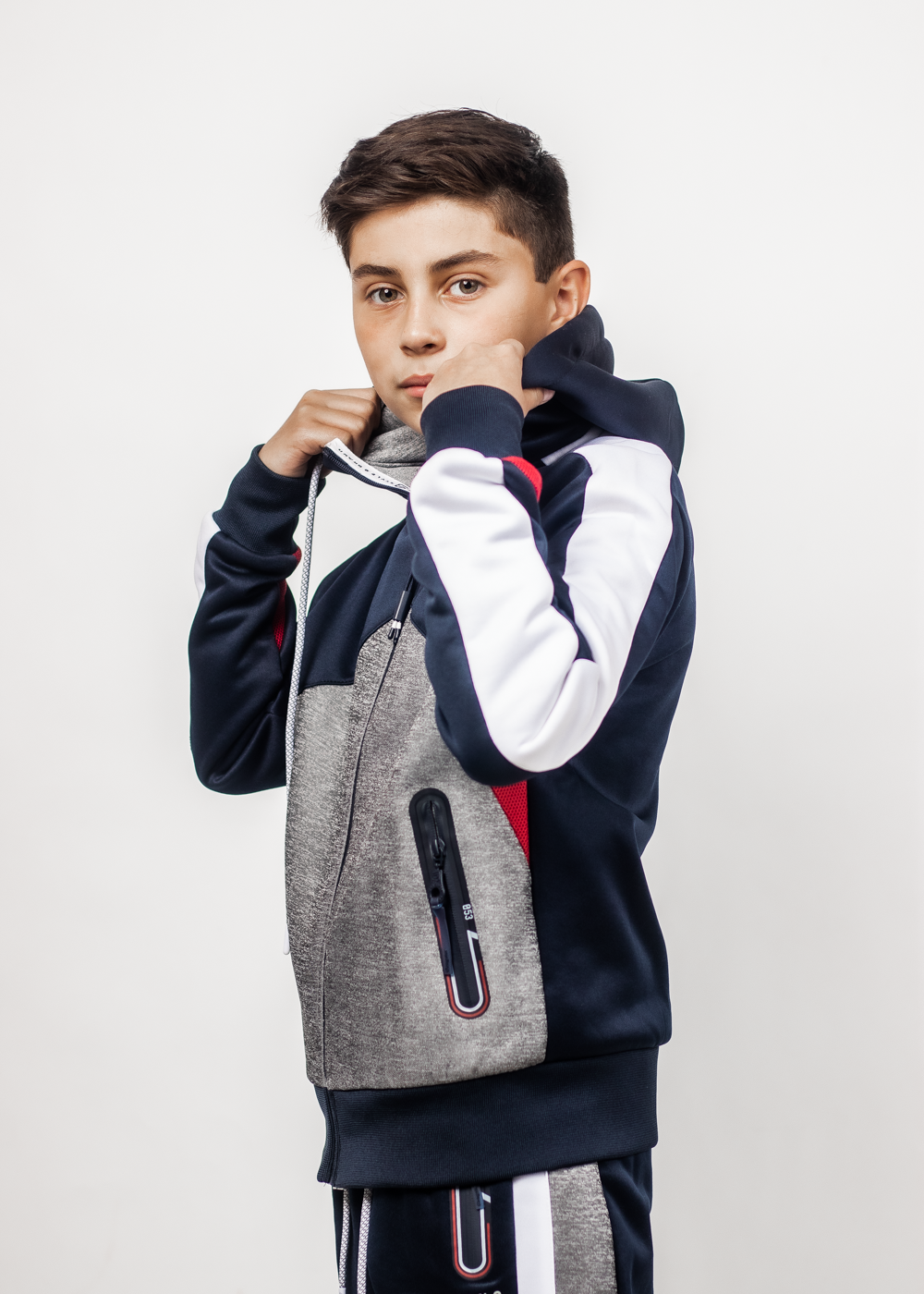 POLERÓN ALGODÓN NIÑO GANGSTER TEEN ACTIVE HOODIE RING AZUL - 1