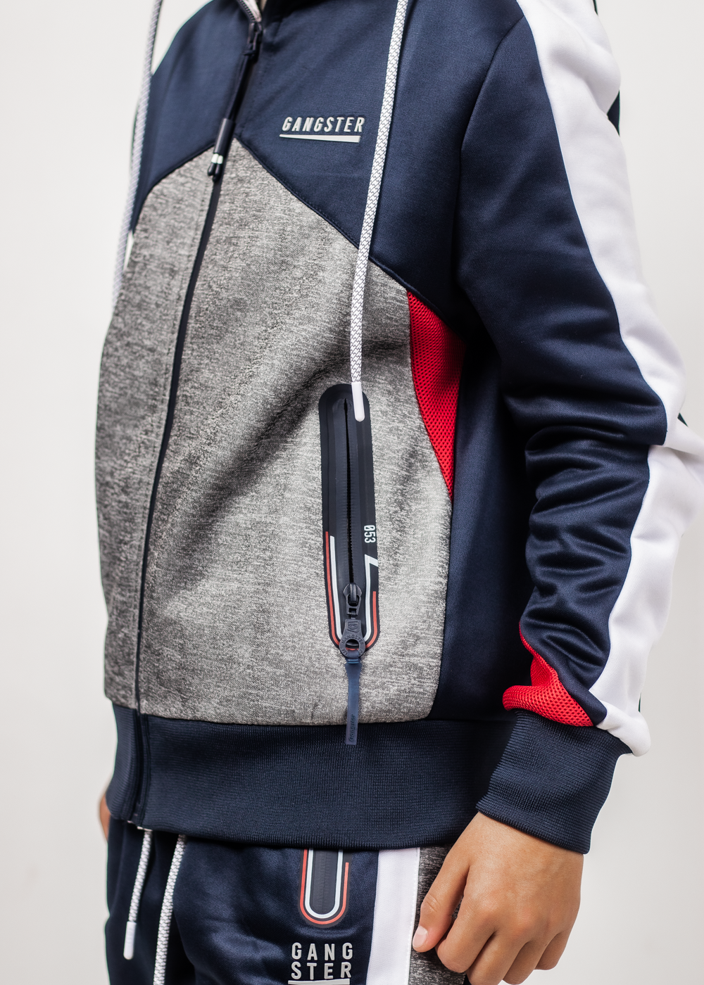 POLERÓN ALGODÓN NIÑO GANGSTER TEEN ACTIVE HOODIE RING AZUL - 3