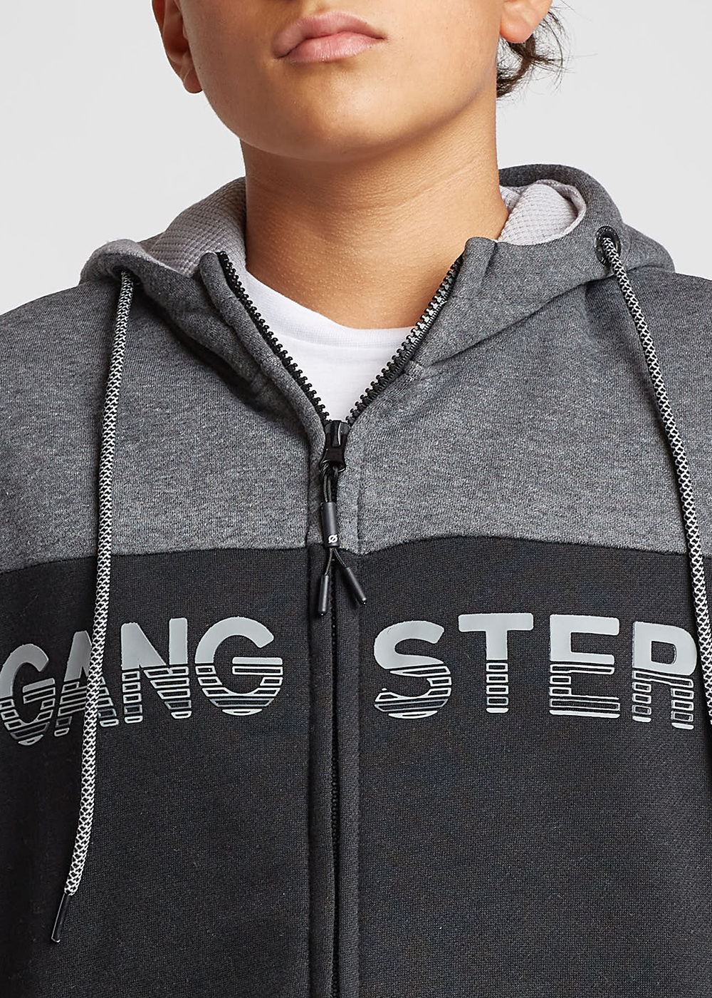 TEEN POLERON ZIP HOODIE FINDER ARENA GANGSTER - 3