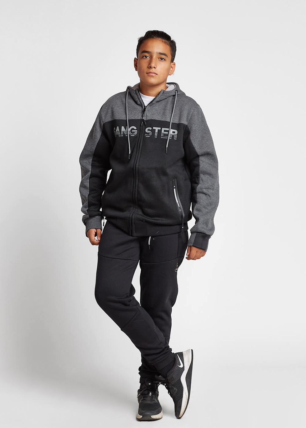 TEEN POLERON ZIP HOODIE FINDER ARENA GANGSTER - 4